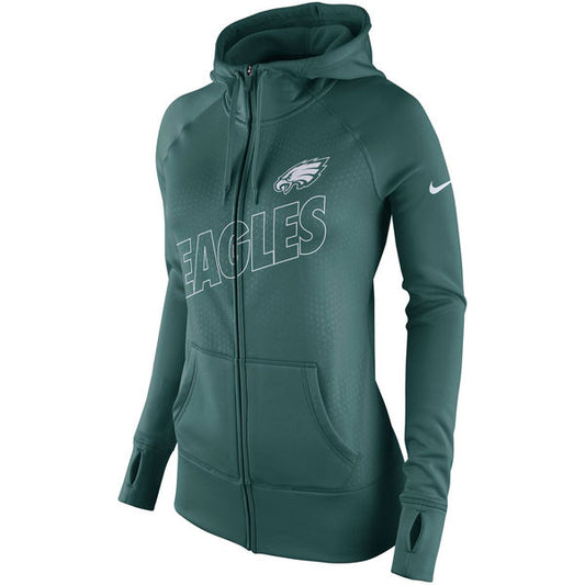 Philadelphia Eagles Activewear Tech Fleece Zip-Up Hoodie (Women)