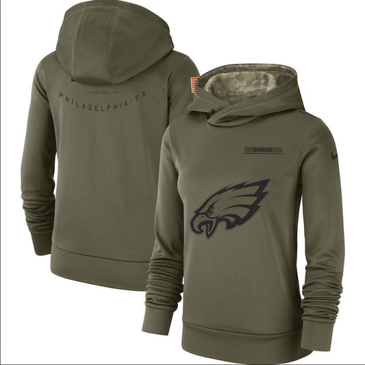 Philadelphia Eagles "Salute to Service" Activewear Pullover Hoodie (Women)