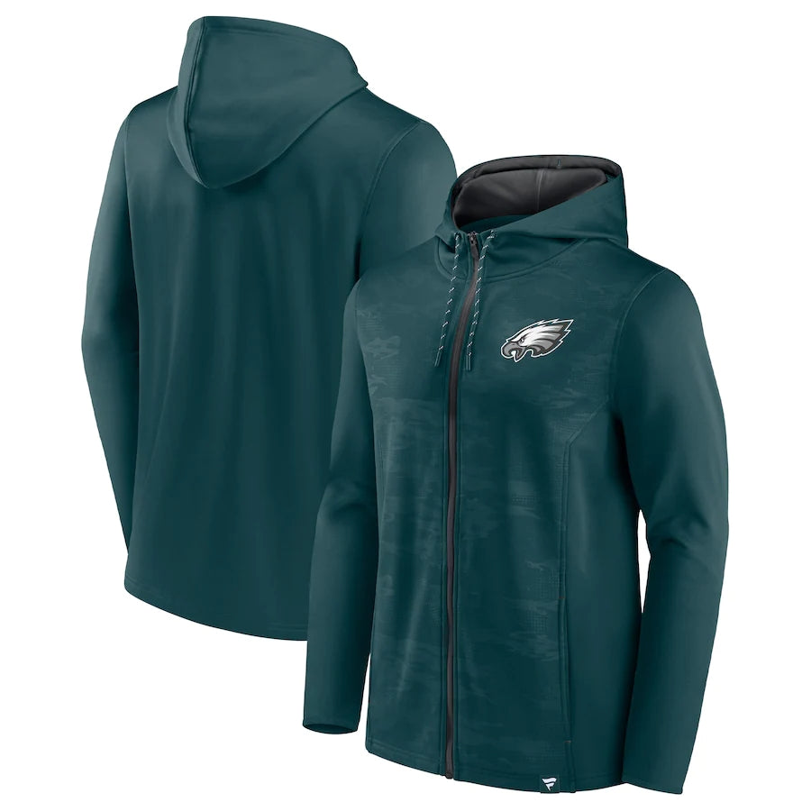 Philadelphia Eagles Activewear Tech Fleece Zip-Up Hoodie (Women)