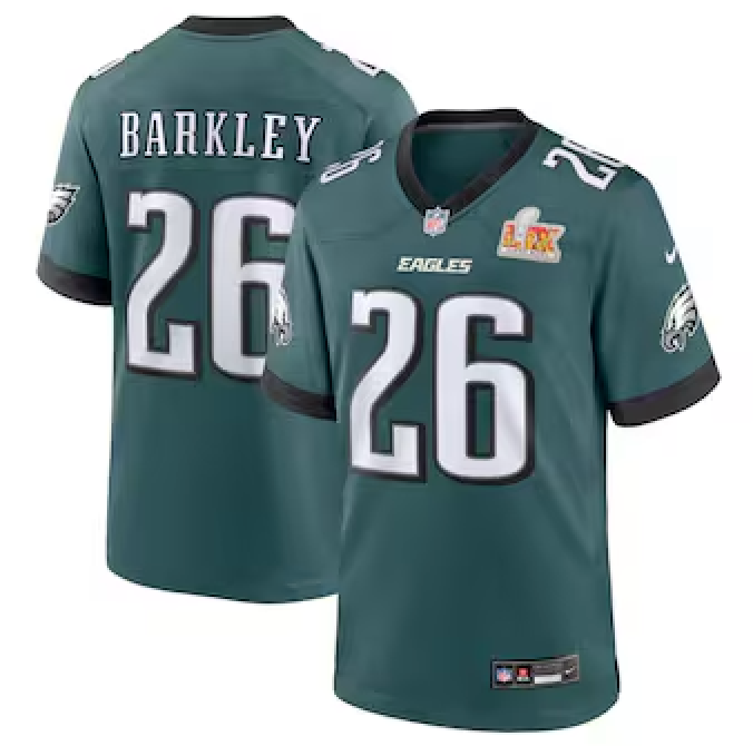 Saquon Barkley Philadelphia Eagles Super Bowl Game Day Jersey (Men)