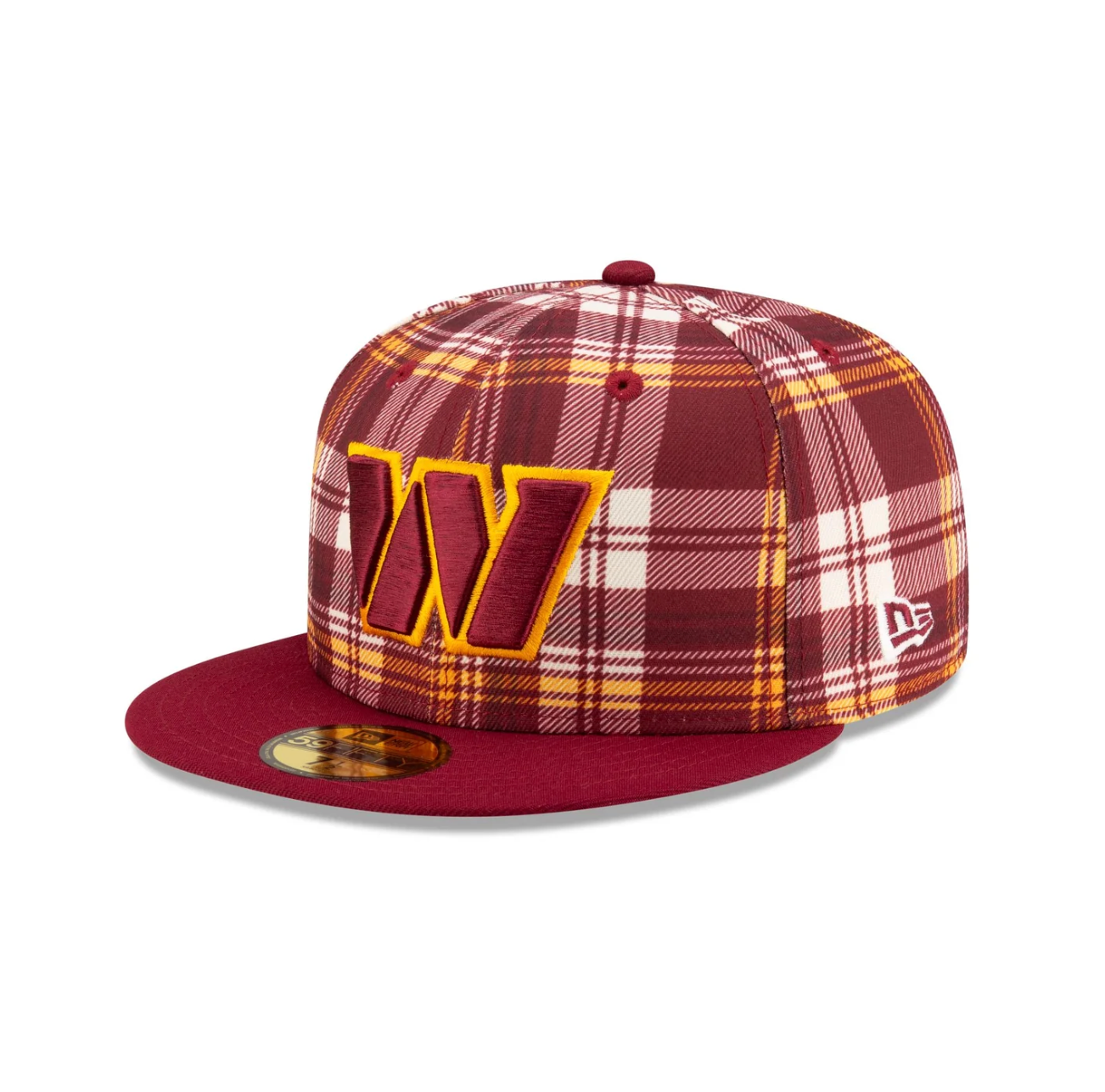 Washington Commanders / Redskins Plaid Snapback Cap