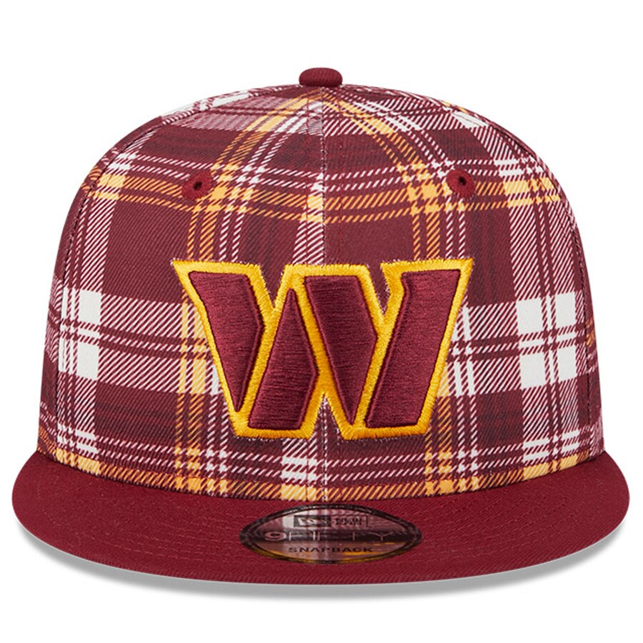 Washington Commanders / Redskins Plaid Snapback Cap