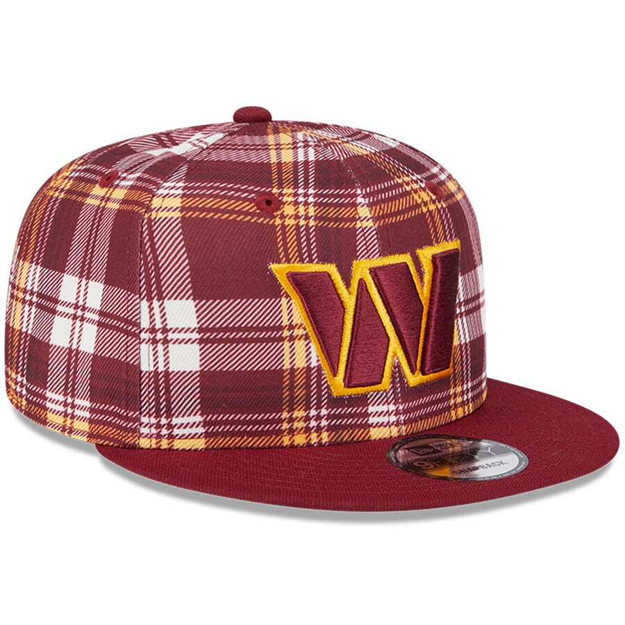 Washington Commanders / Redskins Plaid Snapback Cap