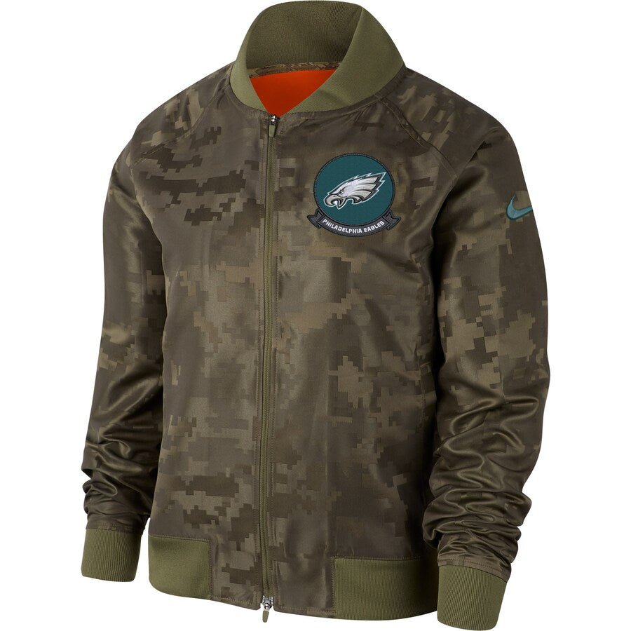 Philadelphia Eagles "Salute To Service" Bomber Jacket (Men)